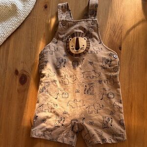 Adorable Animal Print Kids Overalls